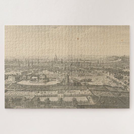  Pictorial Map of London England (1750) Legpuzzel (Horizontaal)