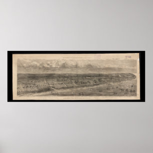  Pictorial Map of Long Branch NJ (1873) Poster