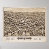  Pictorial Map of Lynn MA (1879) Poster (Voorkant)