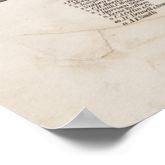  Pictorial Map of Lynn MA (1879) Poster (Hoek)