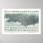  Pictorial Map of Lynn Massachusetts (1916) Poster (Voorkant)