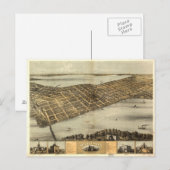  Pictorial Map of Madison Wisconsin (1867) Briefkaart (Voorkant / Achterkant)