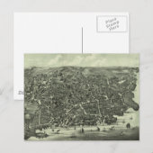  Pictorial Map of Marblehead MA (1882) Briefkaart (Voorkant / Achterkant)