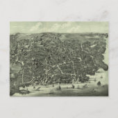  Pictorial Map of Marblehead MA (1882) Briefkaart (Voorkant)