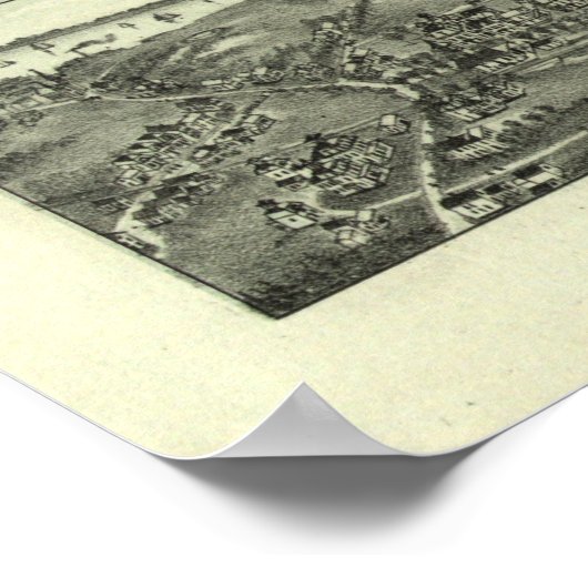  Pictorial Map of Marblehead MA (1882) Poster (Hoek)