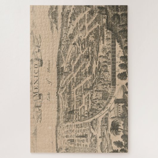  Pictorial Map of Mexico City (1890) Legpuzzel (Verticaal)