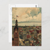  Pictorial Map of Milwaukee WI (1898) Briefkaart (Voorkant / Achterkant)