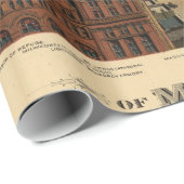  Pictorial Map of Milwaukee WI (1898) Cadeaupapier (Rol Hoek)