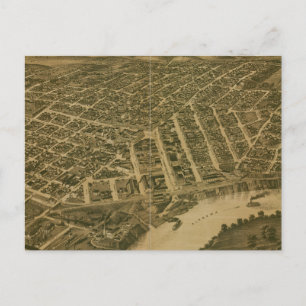  Pictorial Map of Montgomery Alabama (1887) Briefkaart