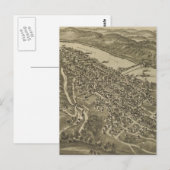  Pictorial Map of Morgantown WV (1897) Briefkaart (Voorkant / Achterkant)