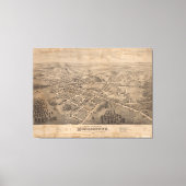  Pictorial Map of Morristown NJ (1876) Canvas Afdruk (Voorkant)