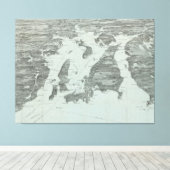  Pictorial Map of Narragansett Bay (1907) Canvas Afdruk (Insitu (Houten vloer))
