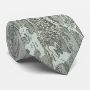 Pictorial Map of Narragansett Bay (1907) Stropdas