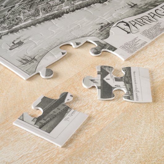  Pictorial Map of Narragansett RI (1888) Legpuzzel (Zijkant)