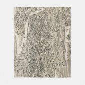  Pictorial Map of Nashua NH (1883) Fleece Deken (Voorkant)