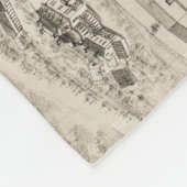  Pictorial Map of Nashua NH (1883) Fleece Deken (Hoek)