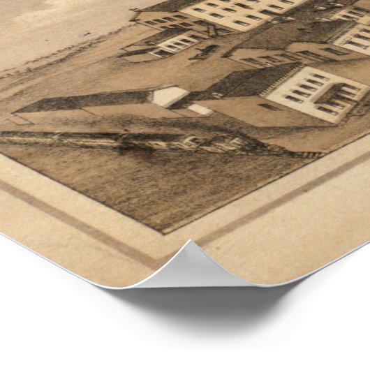  Pictorial Map of New London CT (1876) Poster (Hoek)