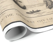 Pictorial Map of New Orleans (1884) Cadeaupapier (Rol Hoek)