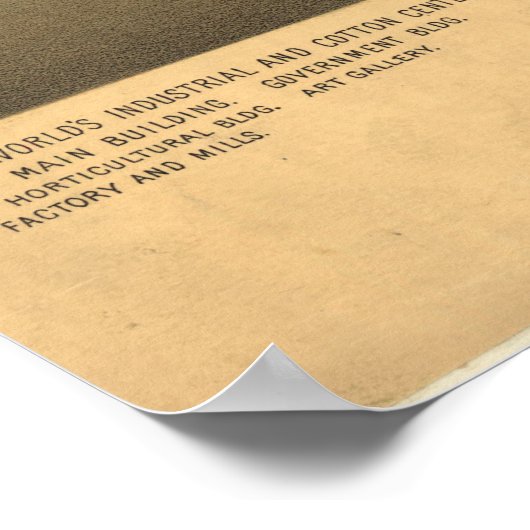  Pictorial Map of New Orleans (1885) Poster (Hoek)