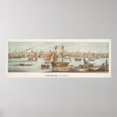  Pictorial Map of New Orleans LA (1854) Poster (Voorkant)