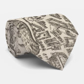 Pictorial Map of New York City (1672) Stropdas (Opgerold)