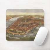  Pictorial Map of New York City (1870) Muismat (Met muis)