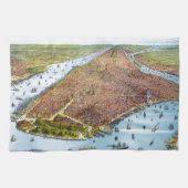  Pictorial Map of New York City (1879) Theedoek (Horizontaal)