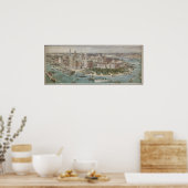  Pictorial Map of New York City (1914) Poster (Keuken)