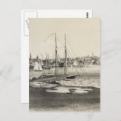  Pictorial Map of Newport RI (1860) Briefkaart (Voorkant / Achterkant)