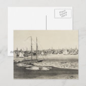  Pictorial Map of Newport RI (1860) Briefkaart (Voorkant / Achterkant)