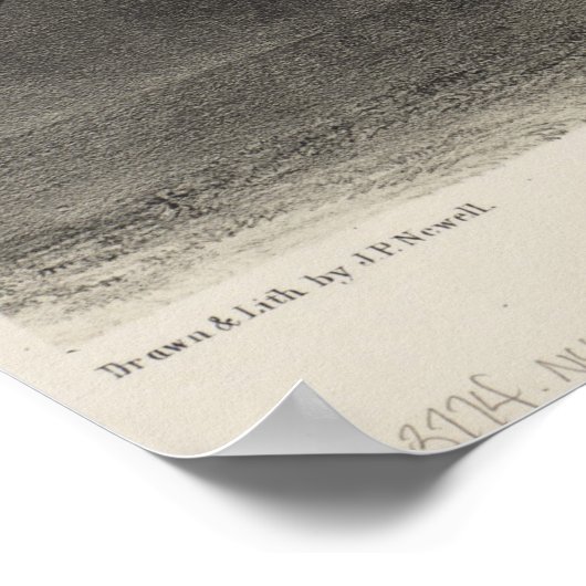 Pictorial Map of Newport RI (1860) Poster (Hoek)