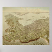  Pictorial Map of Newport RI (1878) Poster (Voorkant)