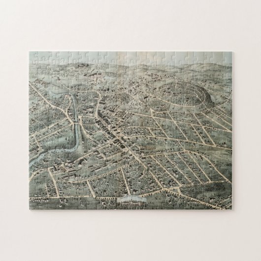  Pictorial Map of Northampton MA (1875) Legpuzzel (Horizontaal)