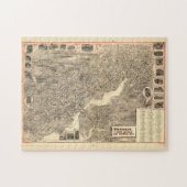 Pictorial Map of Norwalk CT (1889) Legpuzzel (Horizontaal)