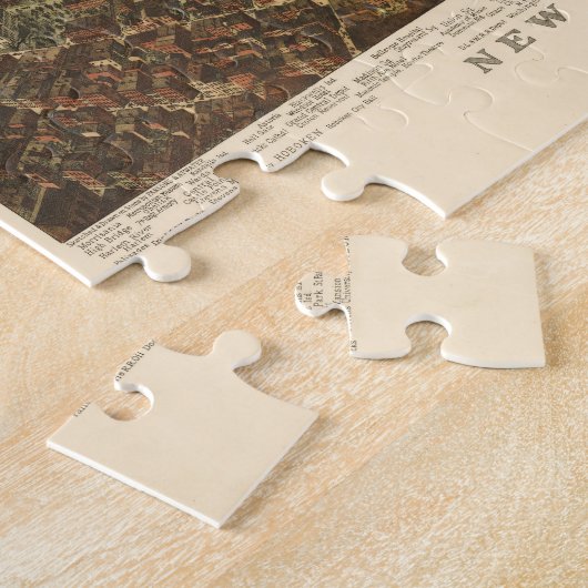 Pictorial Map of NYC and Brooklyn (1892) Legpuzzel (Zijkant)