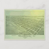  Pictorial Map of Oklahoma City in 1890 Briefkaart (Voorkant)