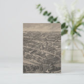  Pictorial Map of Oxford England (1850) Briefkaart (Staand voorkant)