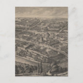 Pictorial Map of Oxford England (1850) Briefkaart (Voorkant)