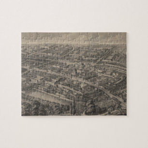 Pictorial Map of Oxford England (1850) Legpuzzel