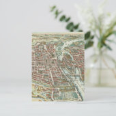  Pictorial Map of Paris (1615) Briefkaart (Staand voorkant)