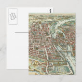  Pictorial Map of Paris (1615) Briefkaart (Voorkant / Achterkant)