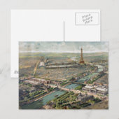 Pictorial Map of Paris (1900) Briefkaart (Voorkant / Achterkant)