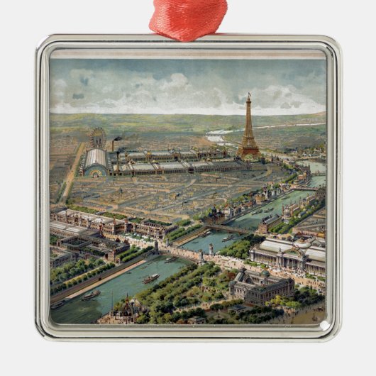  Pictorial Map of Paris (1900) Metalen Ornament (Voorkant)