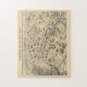  Pictorial Map of Paris France (1871) Legpuzzel (Verticaal)