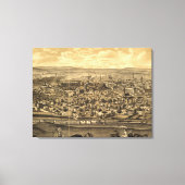  Pictorial Map of Paterson NJ (1880) Canvas Afdruk (Voorkant)