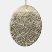  Pictorial Map of Peabody MA (1877) Keramisch Ornament (Rechts)