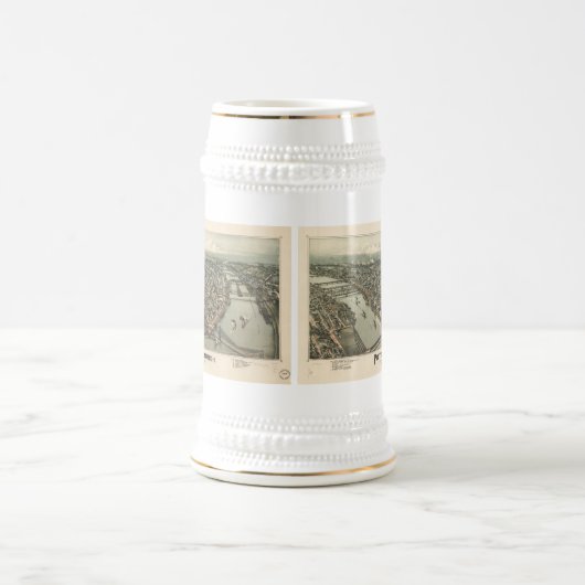  Pictorial Map of Pittsburgh (1902) Bierpul (Center)