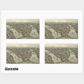  Pictorial Map of Pittsburgh (1902) Rechthoekige Sticker (Vel)