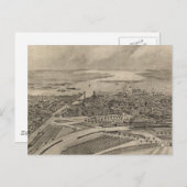  Pictorial Map of Providence RI (1896) Briefkaart (Voorkant / Achterkant)