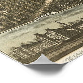  Pictorial Map of Raleigh NC (1872) Poster (Hoek)